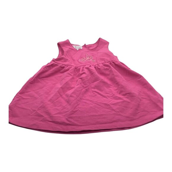 Tommy Hilfiger Baby Girl Pink Dress 3-6M Floral Embroidery Sleeveless Cotton - Picture 9 of 10